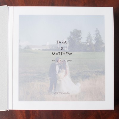 Julia Jane Heirlooms:
12x12 Matted Album